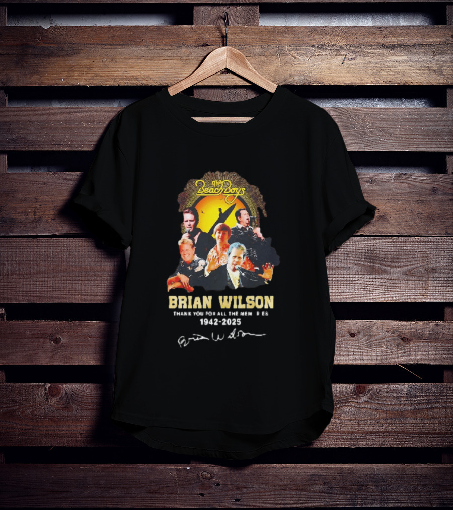 The Beach Boys Brian Wilson Thank You For All The Memories 1942 2026 T-Shirt