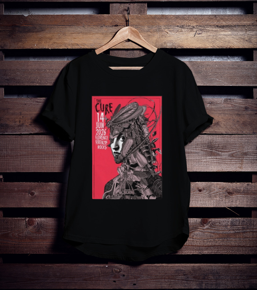 The Cure Florence Firenze Rocks June 14 2026 Festival T-Shirt