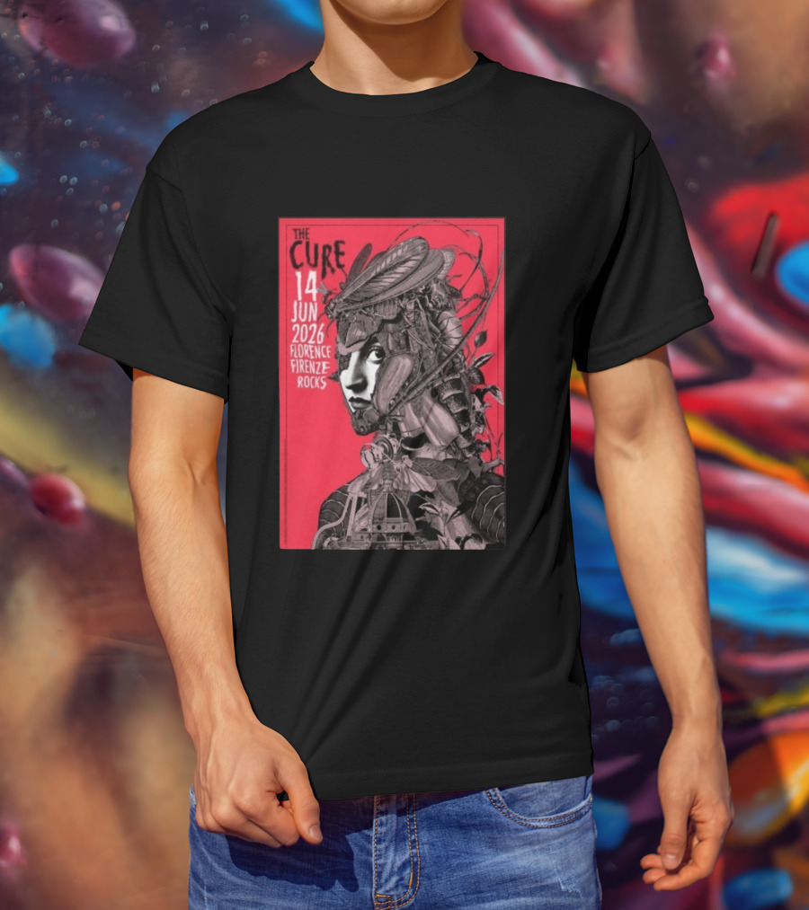 The Cure Florence Firenze Rocks June 14 2026 Festival T-Shirt