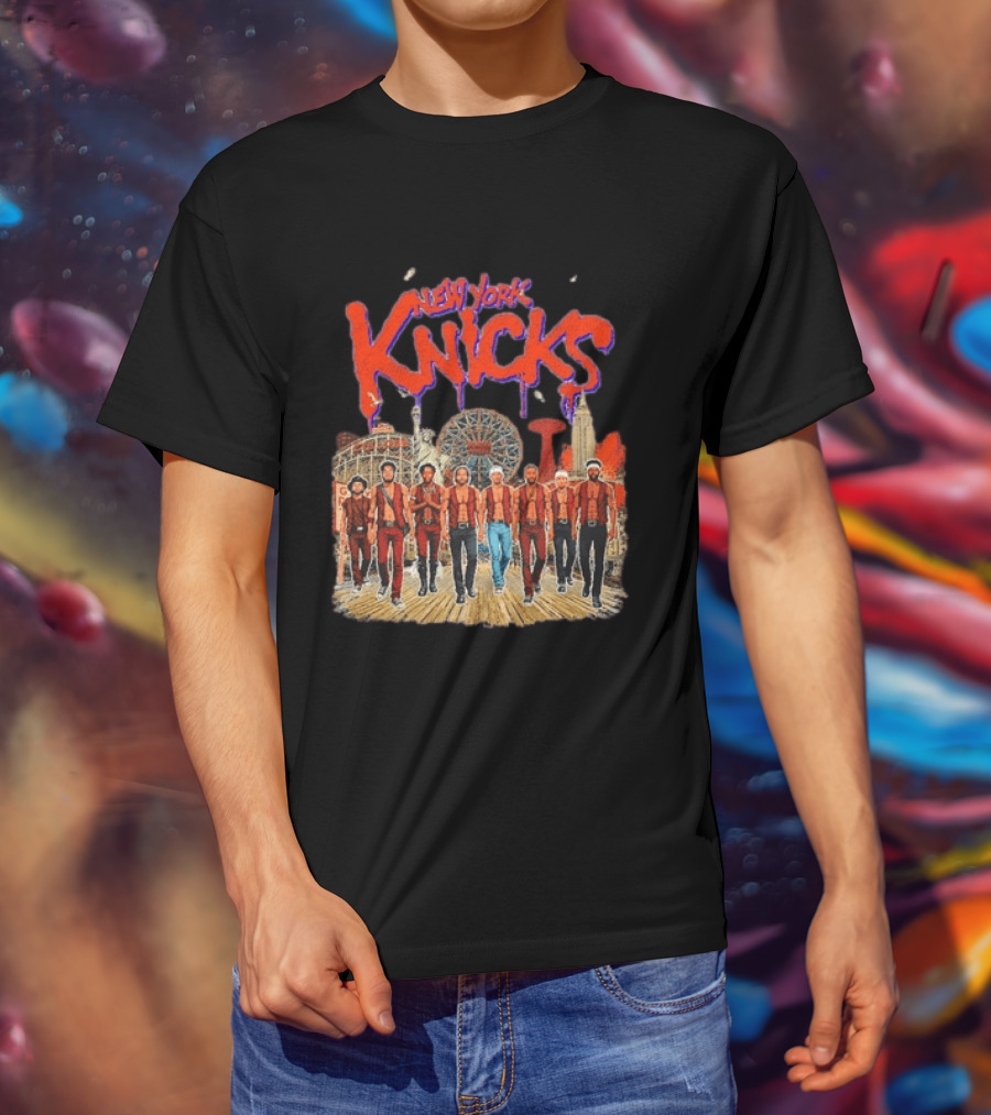 New York Knicks NBA Warriors Wonder Wheel Coney Island T-Shirt