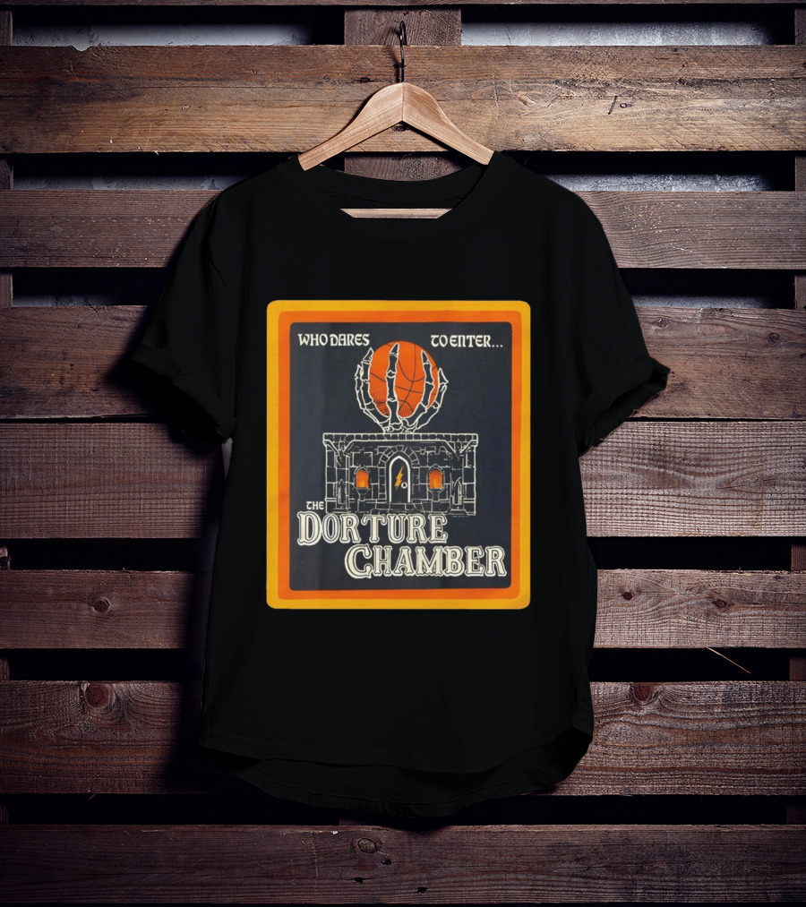 Who Dares To Enter The Dorture Chamber Basketball Spooky Castle T-Shirt