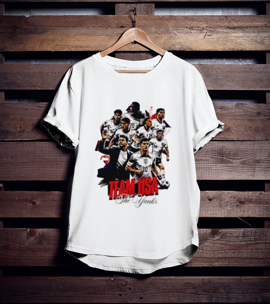 USMNT Christian Pulisic Mauricio Pochettino Team USA The Yanks T-Shirt