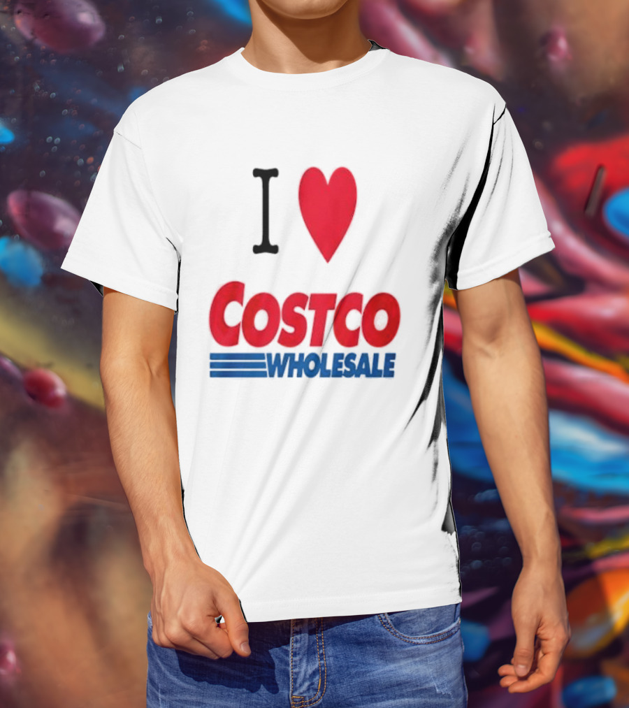 I Love Costco Wholesale Red Heart T-Shirt