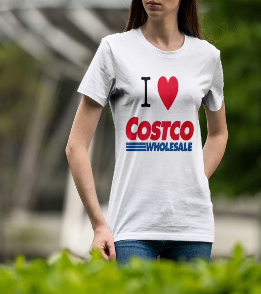 I Love Costco Wholesale Red Heart T-Shirt