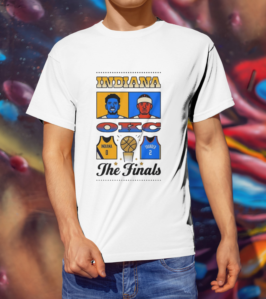 Indiana OKC Basketball The Finals Faceoff T-Shirt