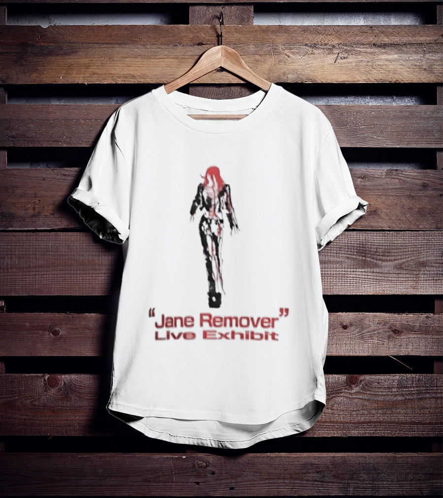 Jane Remover Live Exhibit Red Mysterious Figure T-Shirt