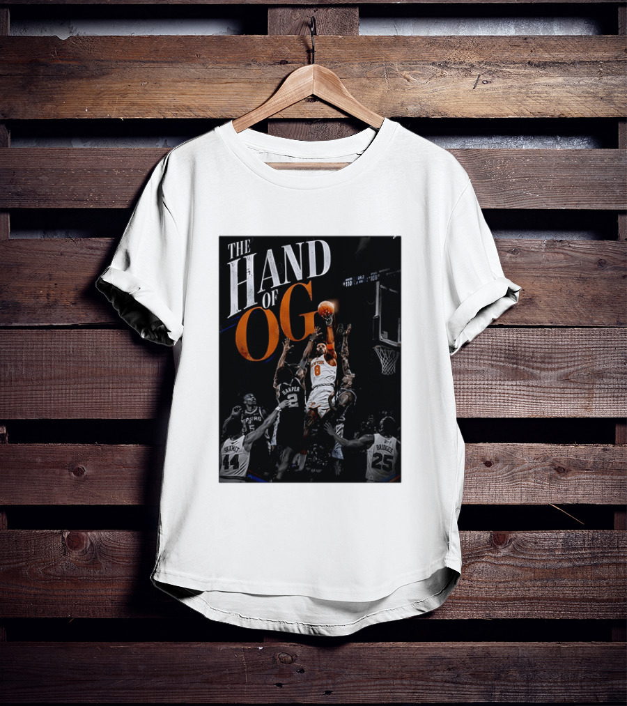 The Hand Of OG Anunoby New York Knicks NBA Basketball Player 2026 T-Shirt