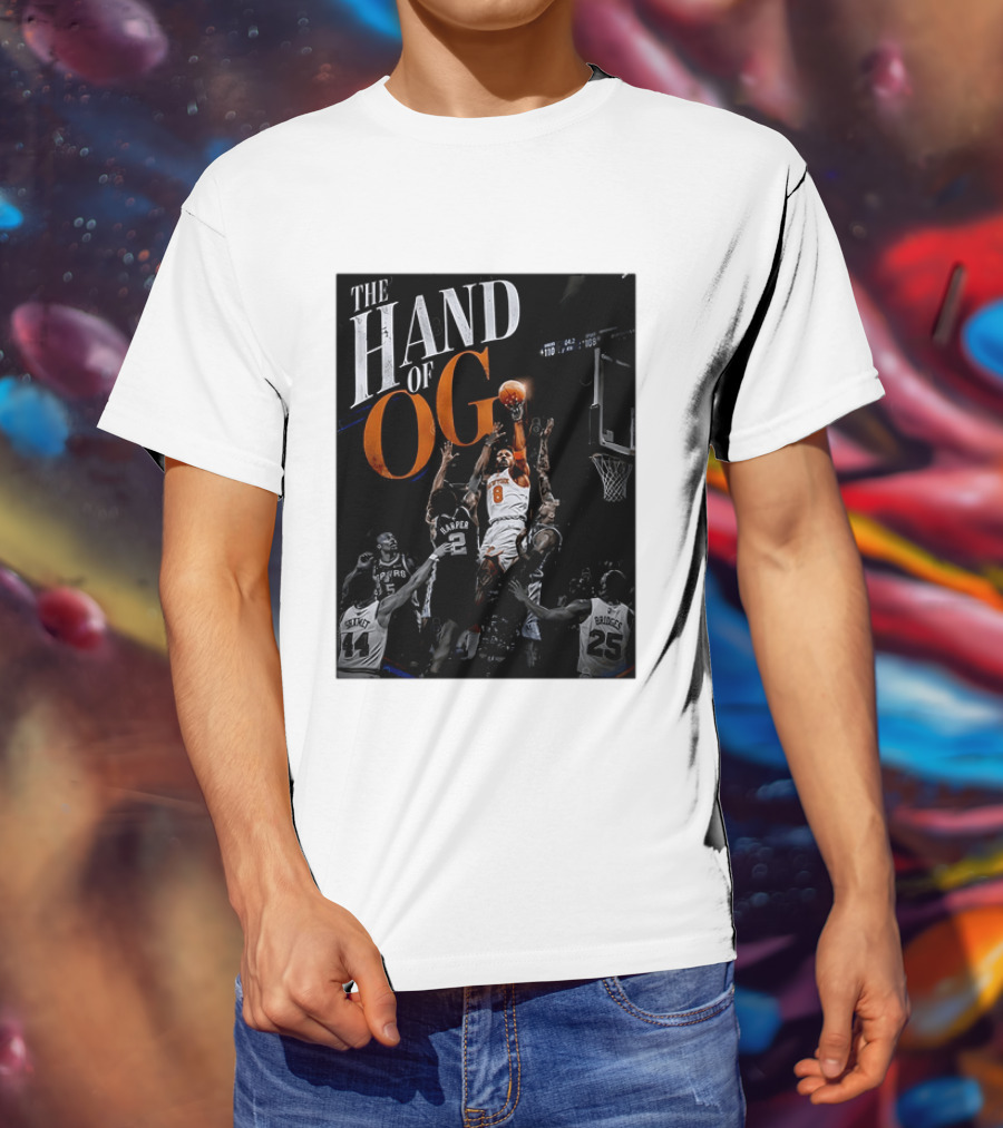 The Hand Of OG Anunoby New York Knicks NBA Basketball Player 2026 T-Shirt
