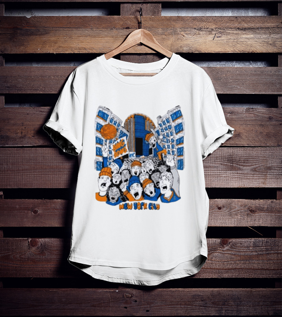 New York Knicks Bing Bong NYC New York City Basketball Fans Celebration T-Shirt