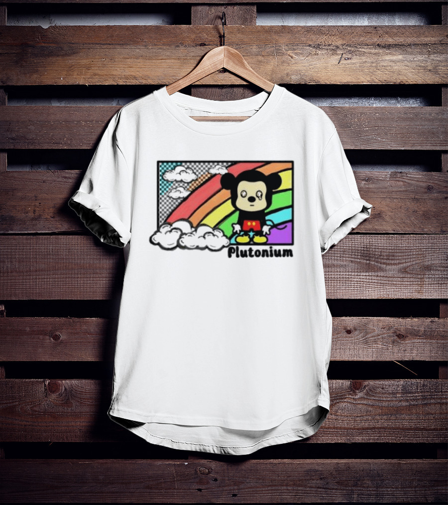Rainbow Tears Plutonium Pride Mickey Mouse T-Shirt