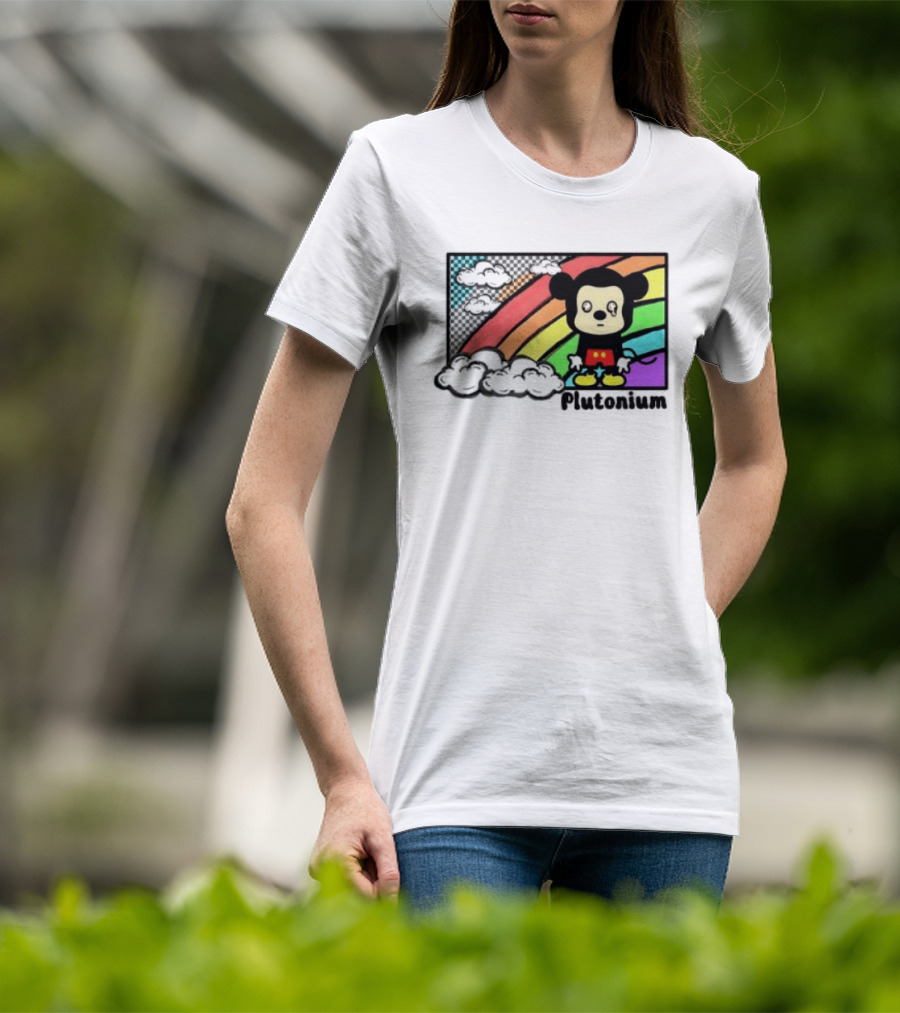 Rainbow Tears Plutonium Pride Mickey Mouse T-Shirt