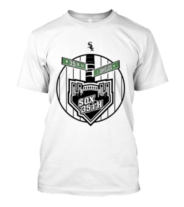 White Sox 35th Shields Baseball Vintage Circle T-Shirt