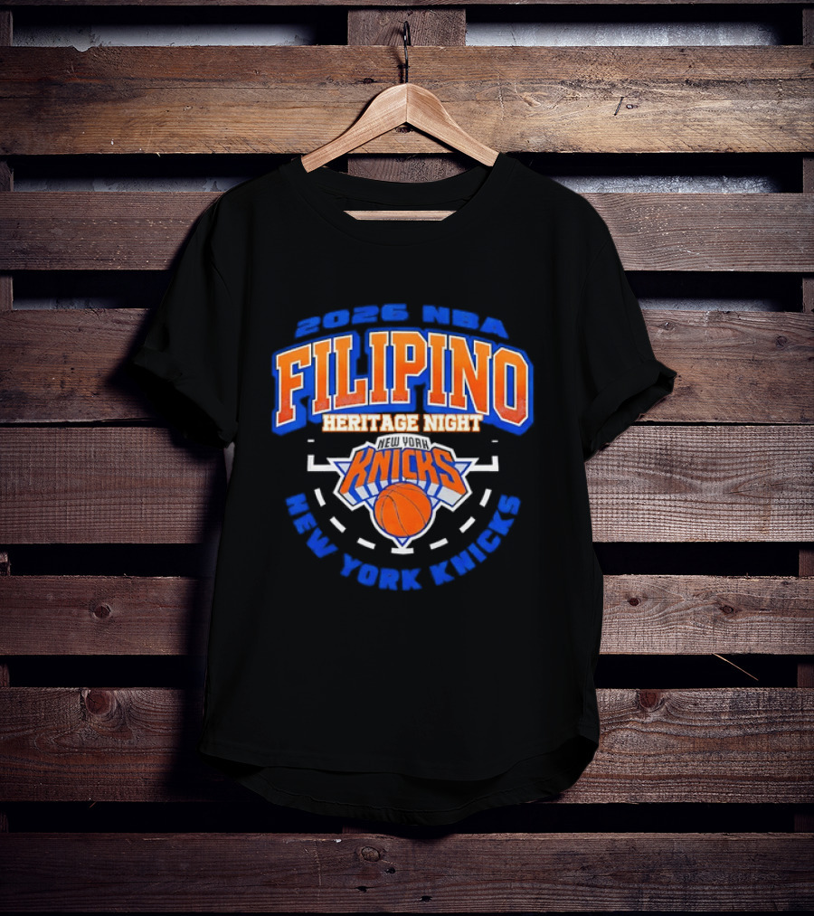 2026 NBA Filipino Heritage Night New York Knicks T-Shirt
