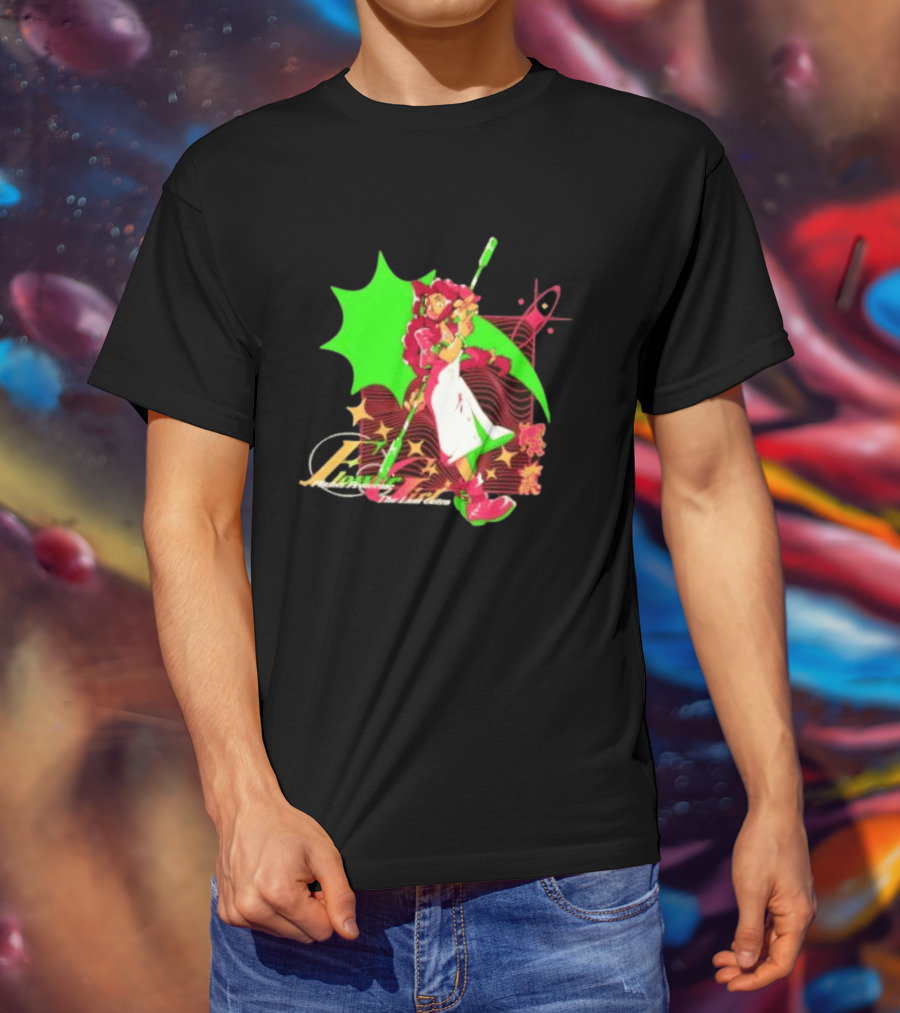Aerith Gainsborough Final Fantasy VII Flower Girl Planet Protector Last Cetra Fantasy Art Nouveau T-Shirt