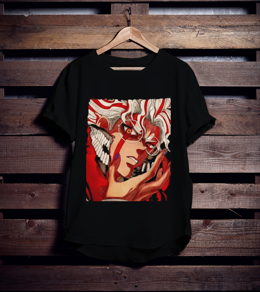 Akaza Kimetsu No Yaiba Upper Rank Three Anime T-Shirt
