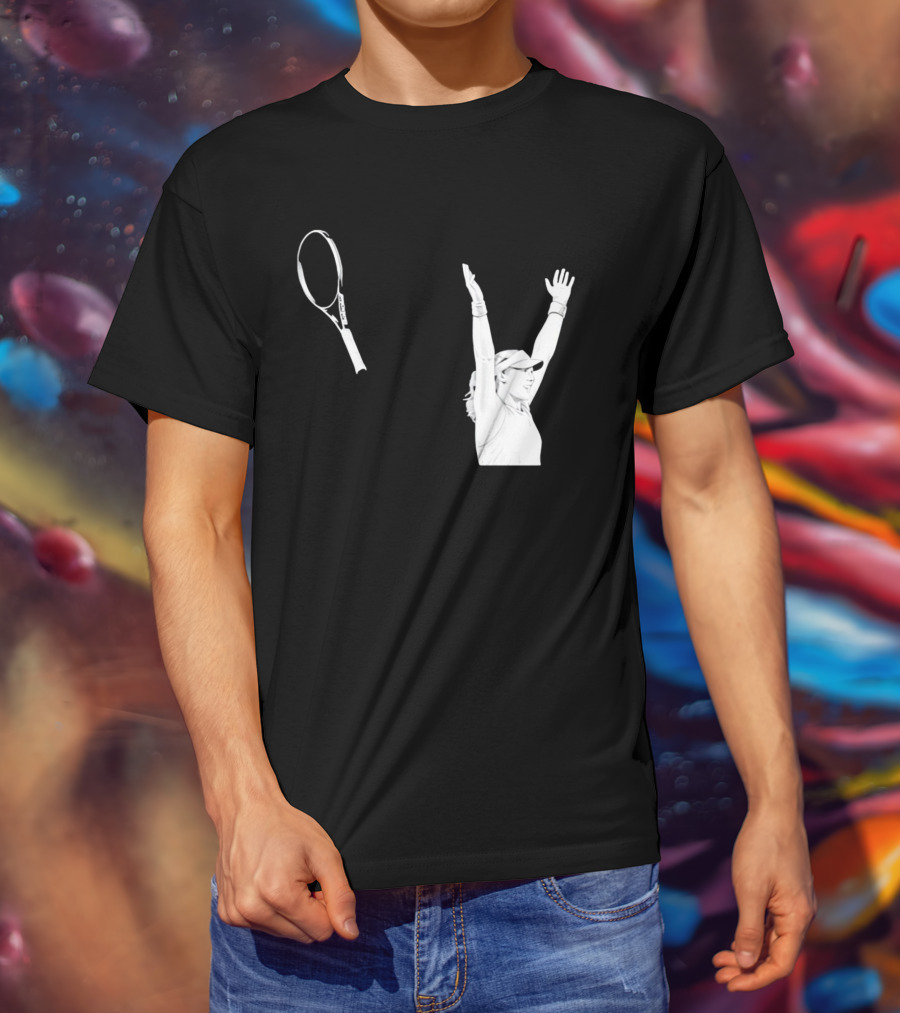 Babolat Tennis Player Celebration Arms Raised Victory T-Shirt