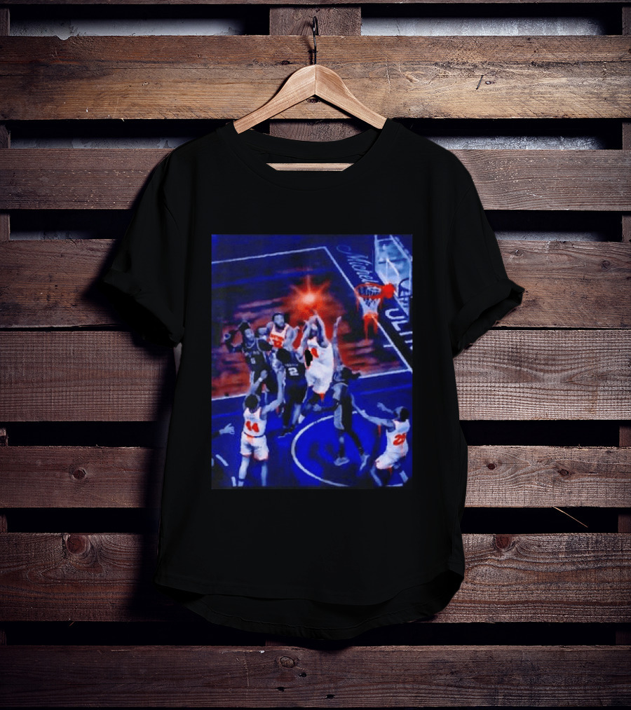 Jalen Brunson New York Knicks NBA Game Action Michelob Ultra Basketball Scene T-Shirt