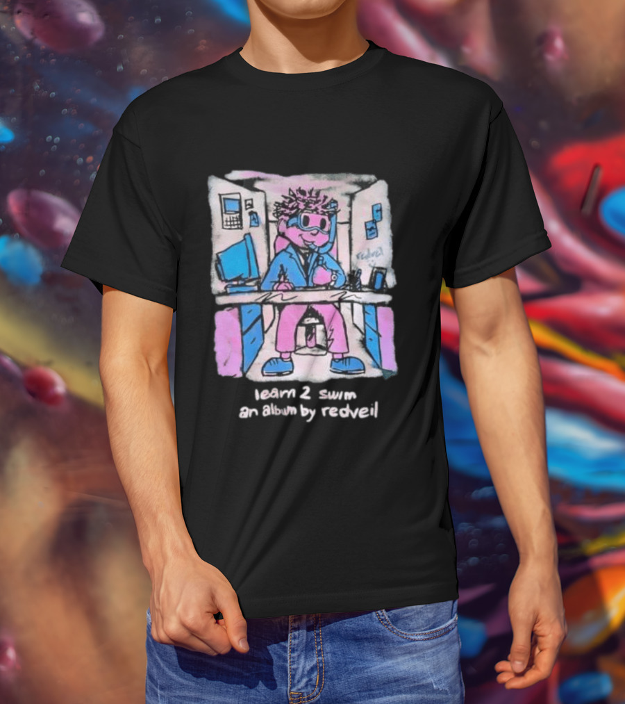 Learn 2 Swim An Album By Redveil Stylized T-Shirt