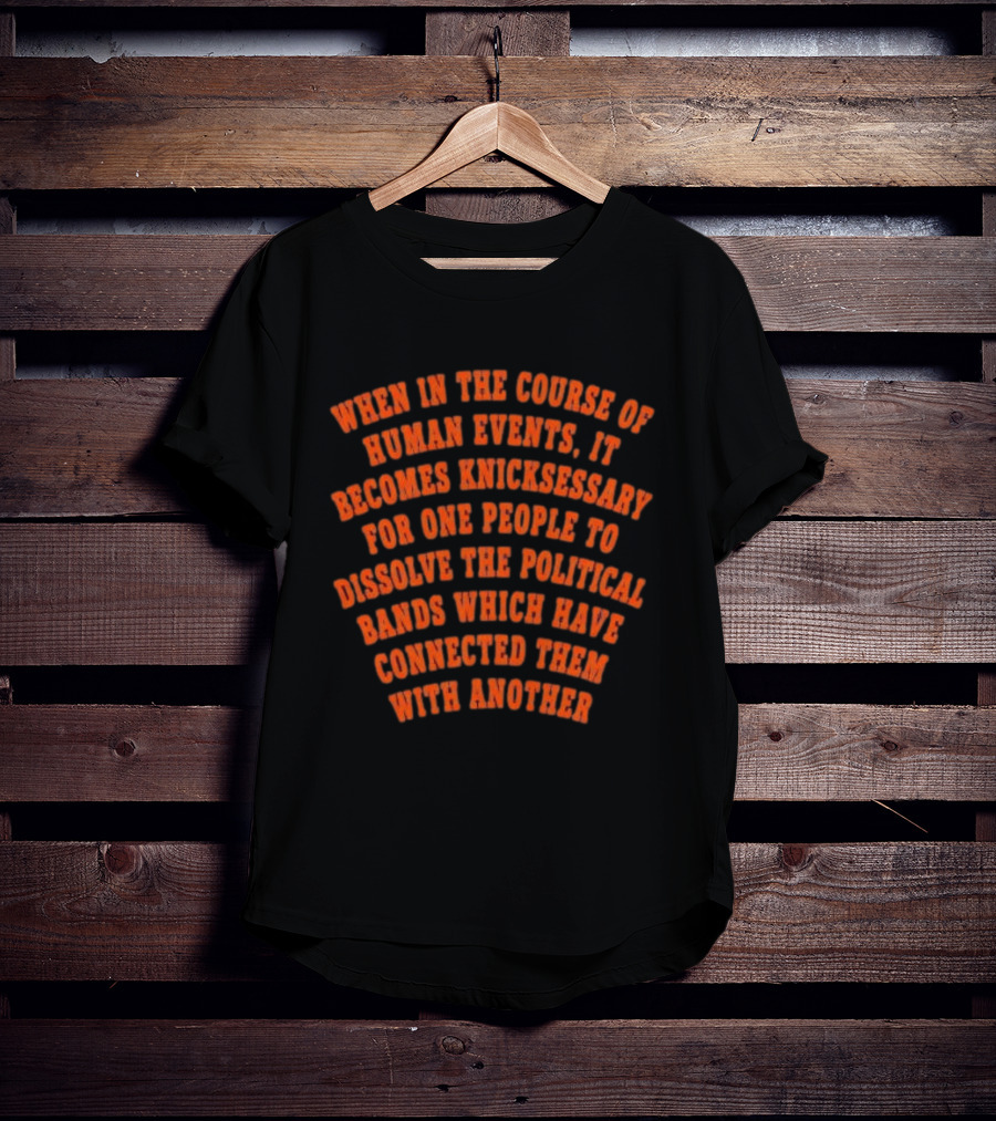 New York Knicks Necessary Political Bands Connection Dissolve T-Shirt