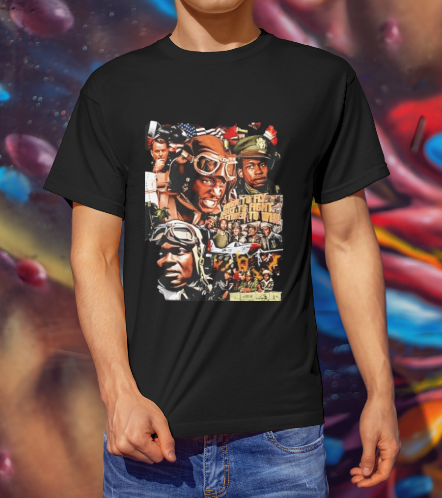 Tuskegee Airmen Born To Fly Built To Fight Destined To Win World War II US Army T-Shirt