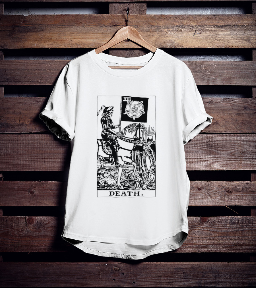 Death Rider Tarot Card Major Arcana XIII Skeleton Horseback T-Shirt