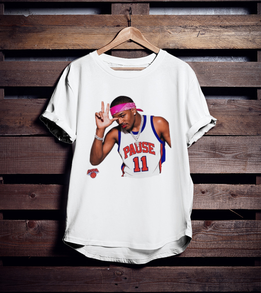 Pause Brunson 11 New York Knicks Basketball Icon Nodoka T-Shirt