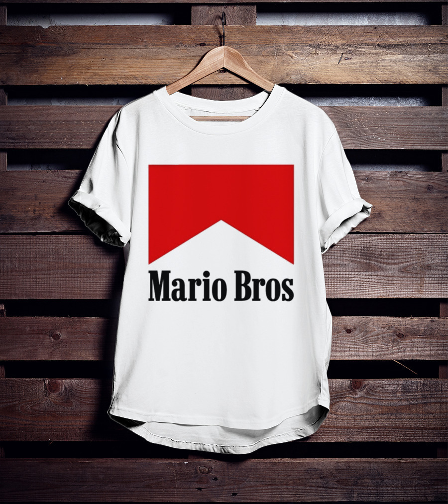 Mario Bros Red Banner T-Shirt