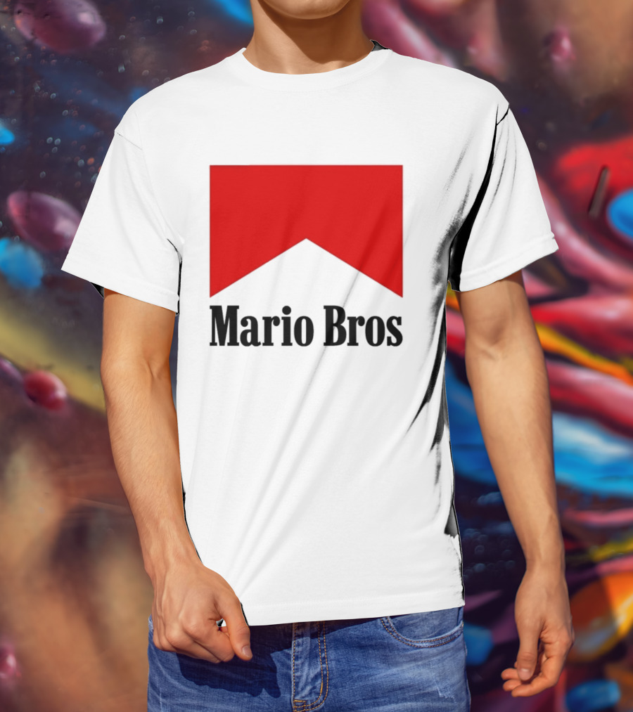 Mario Bros Red Banner T-Shirt