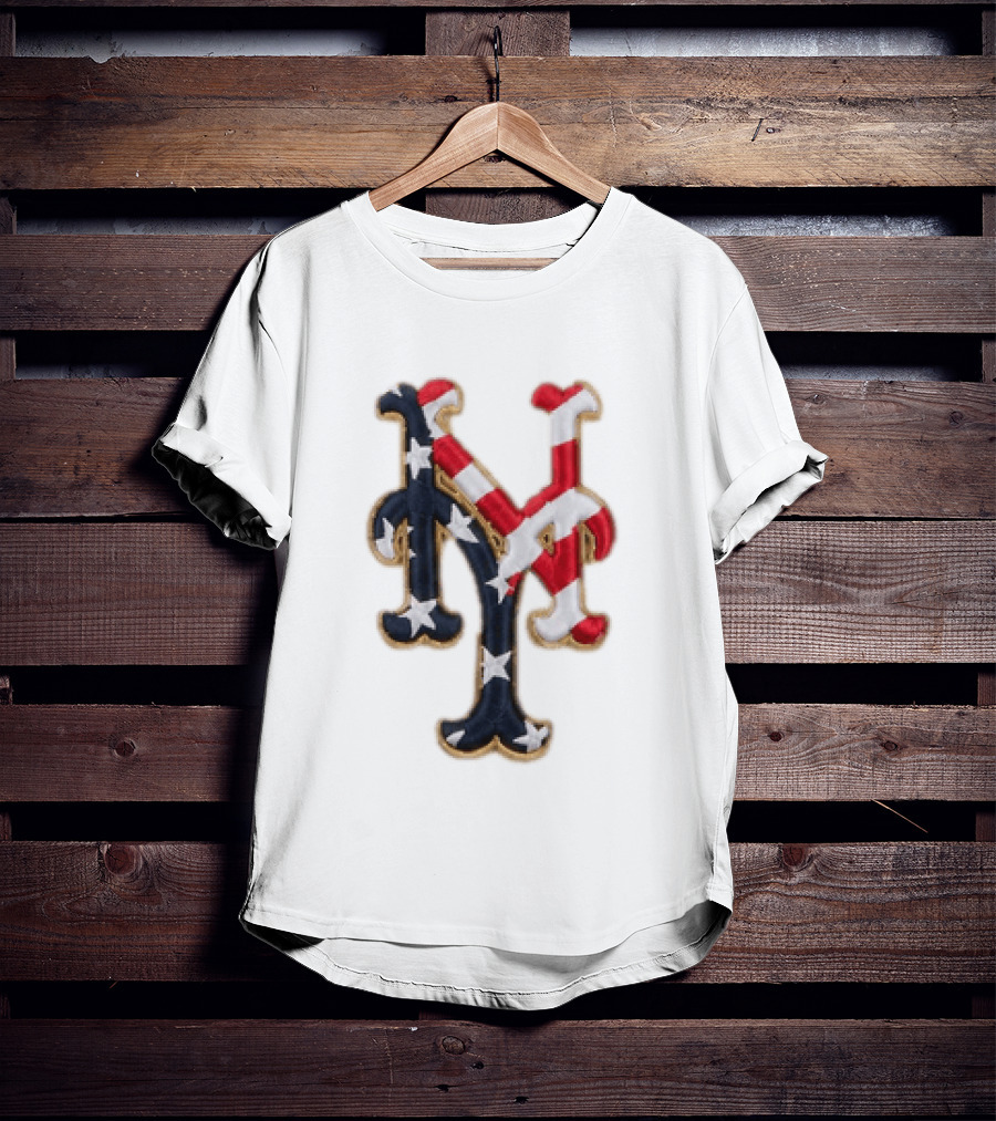 Mets American Flag Stars And Stripes Fourth Of July T-Shirt