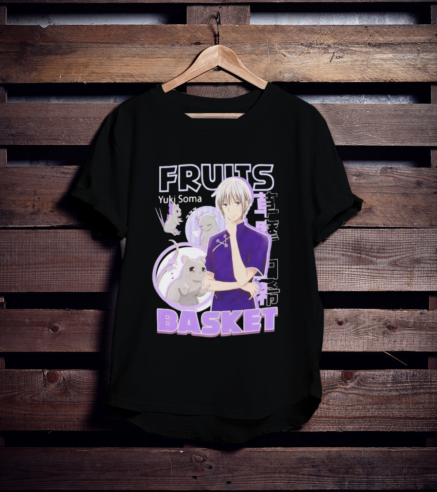 Fruits Basket Yuki Soma Kanji Mouse Transformation T-Shirt