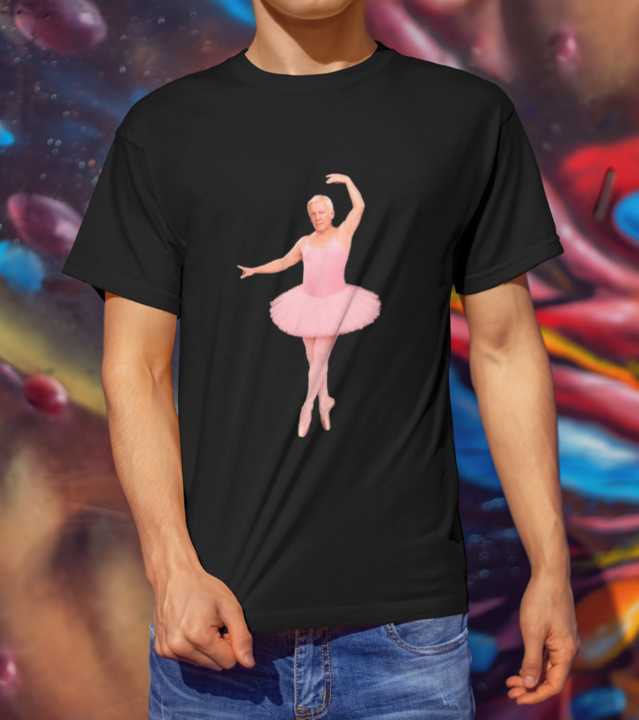 Geddy Lee Wearing Pink Ballerina Alex Lifeson Costume Iconic Image T-Shirt