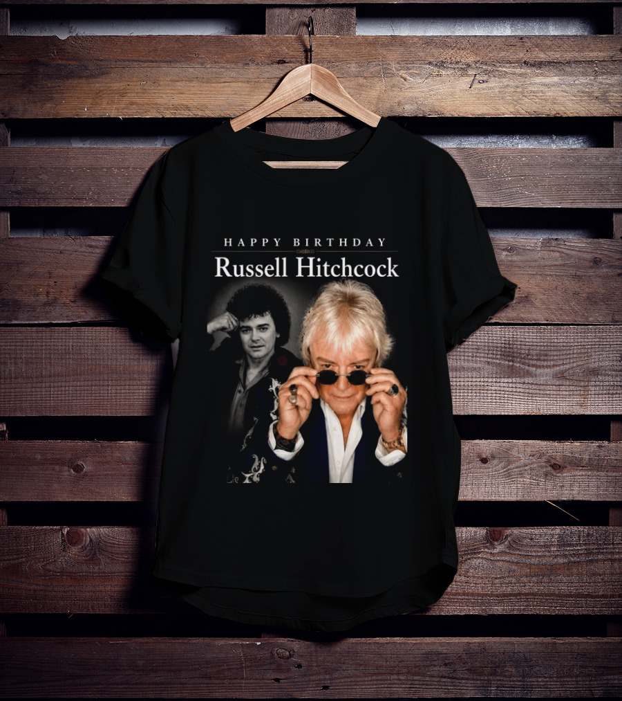 Happy Birthday Russell Hitchcock Iconic Music Celebration T-Shirt