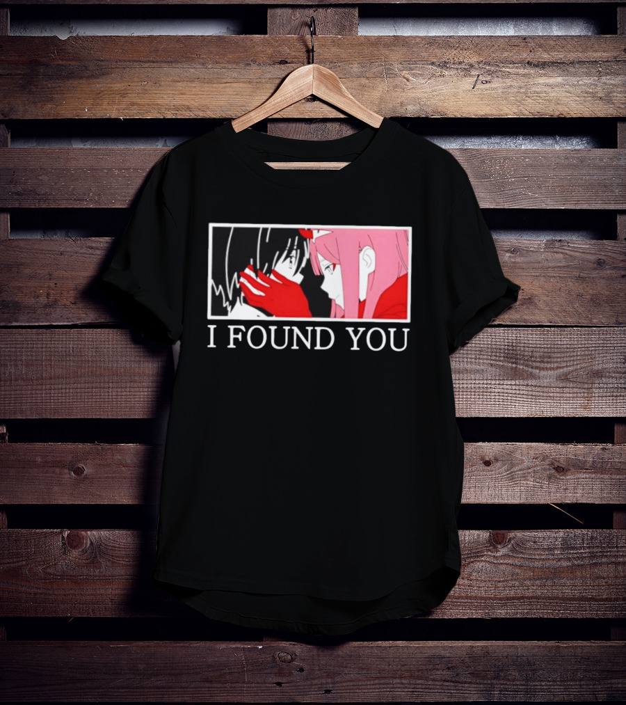 Hiro Zero Two Darling In The Franxx I Found You Anime Manga Pair Scene T-Shirt