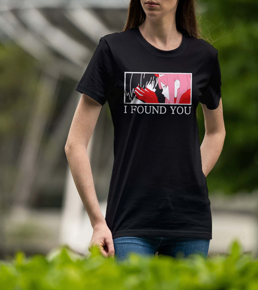 Hiro Zero Two Darling In The Franxx I Found You Anime Manga Pair Scene T-Shirt