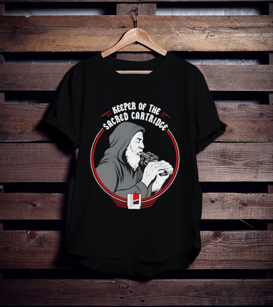 Keeper Of The Sacred Cartridge Gaming System Old Monk T-Shirt