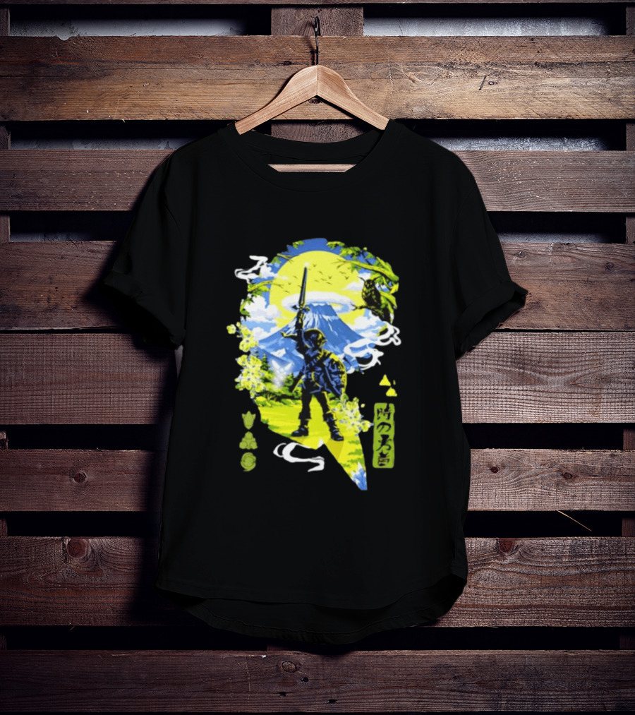 The Legend Of Zelda Link Hero Of Time Toki No Yusha Iconic Anime Style Adventure T-Shirt