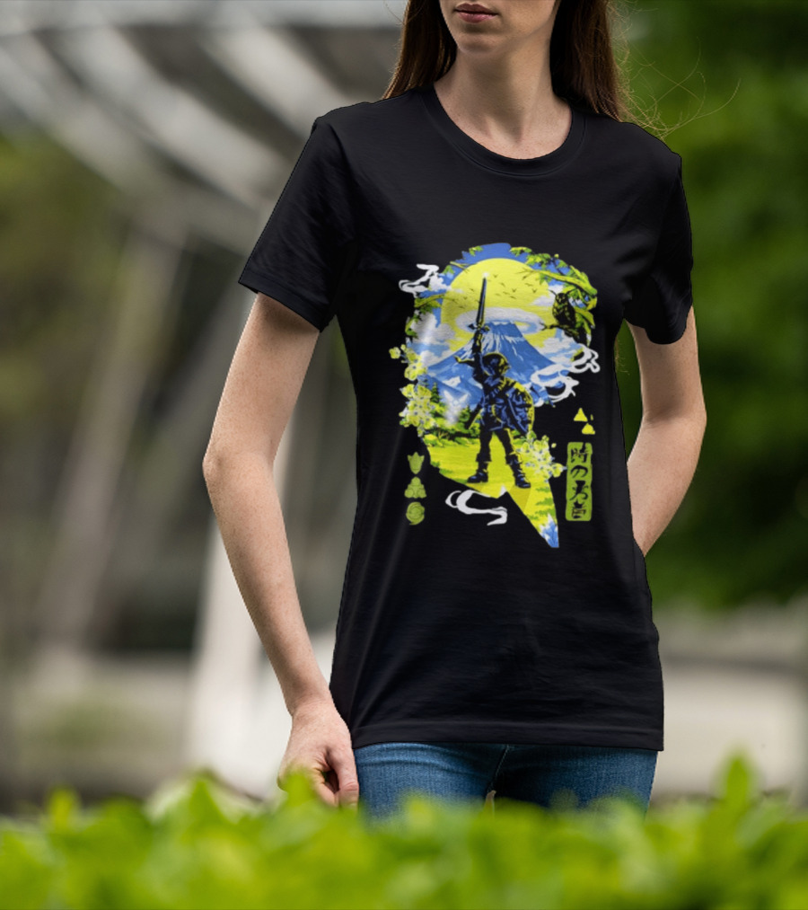 The Legend Of Zelda Link Hero Of Time Toki No Yusha Iconic Anime Style Adventure T-Shirt