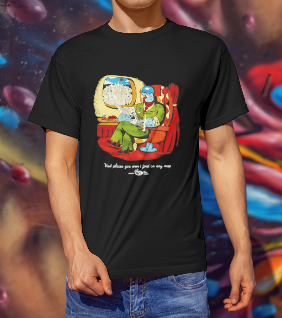 The Travel Agency Mile High Flyer Bird NY Visit Places You Won't Find On Any Map T-Shirt