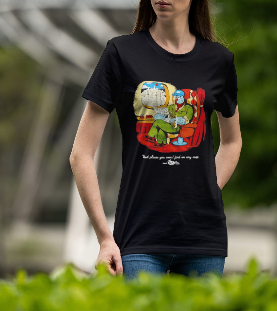The Travel Agency Mile High Flyer Bird NY Visit Places You Won't Find On Any Map T-Shirt