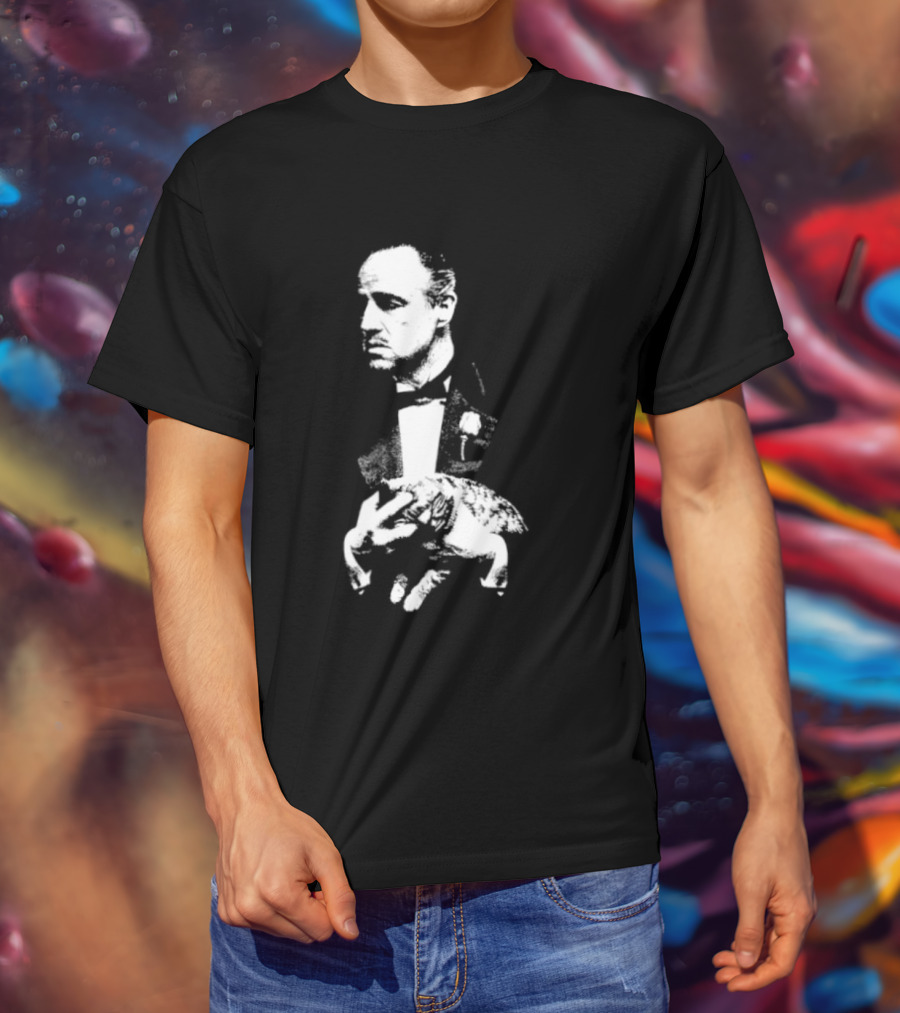 Vito Corleone Marlon Brando The Godfather Movie Film Noir T-Shirt
