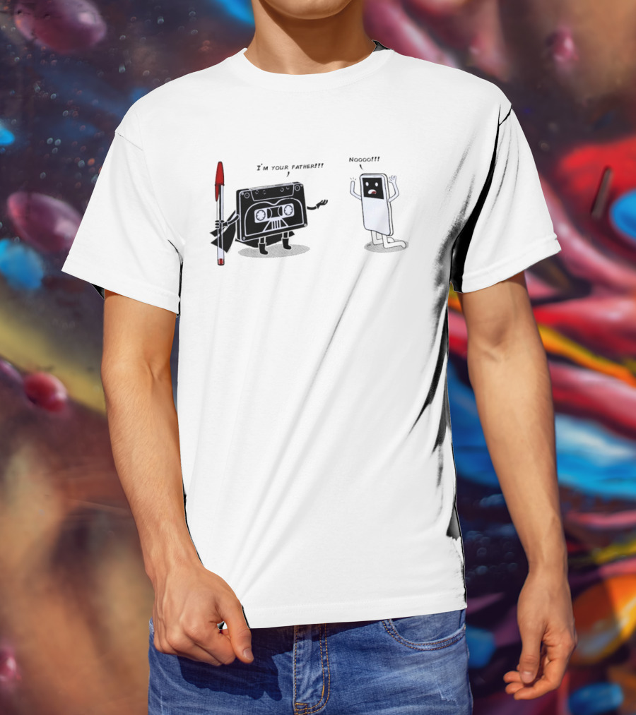 Cassette Tape Vader I'm Your Father IPod Noooo Pop Culture T-Shirt