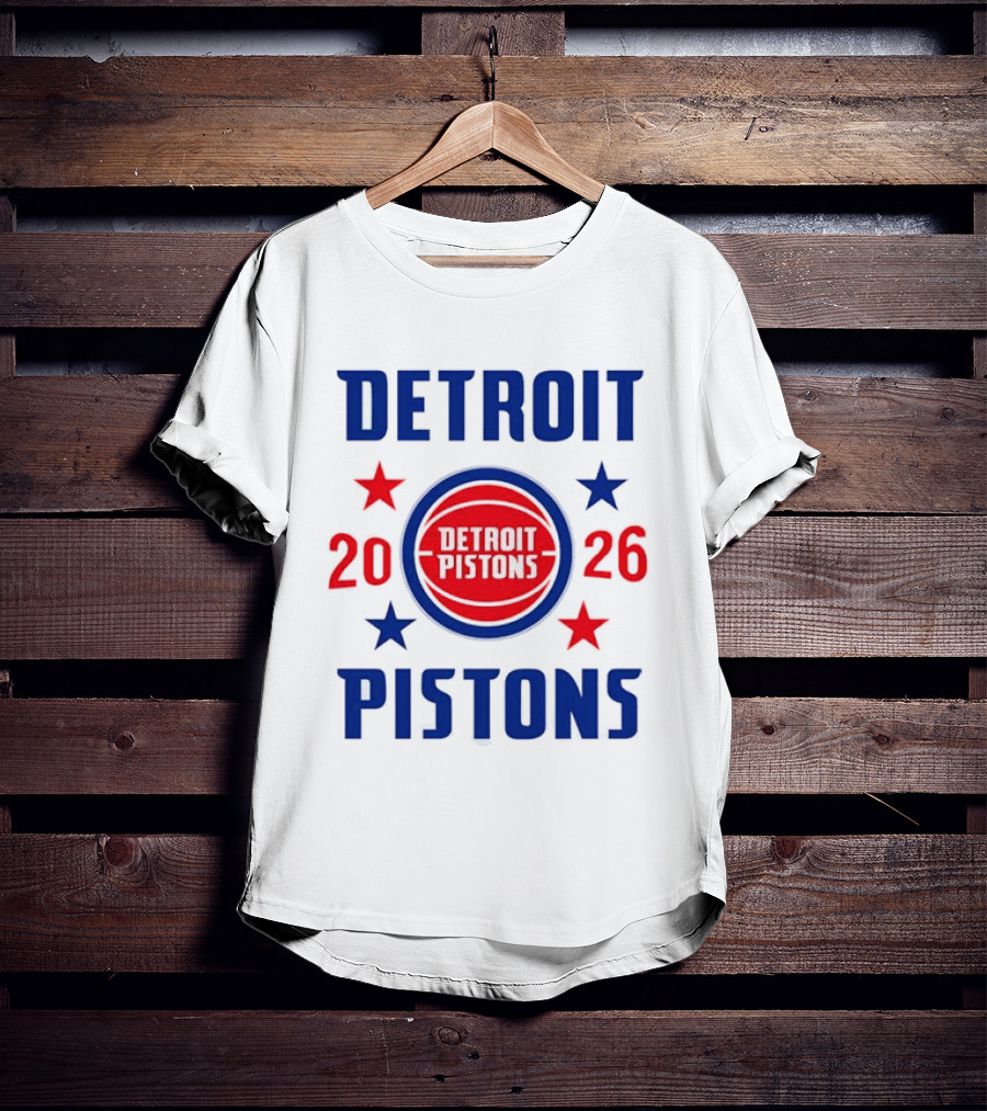 Detroit Pistons 2026 NBA Stars Team T-Shirt