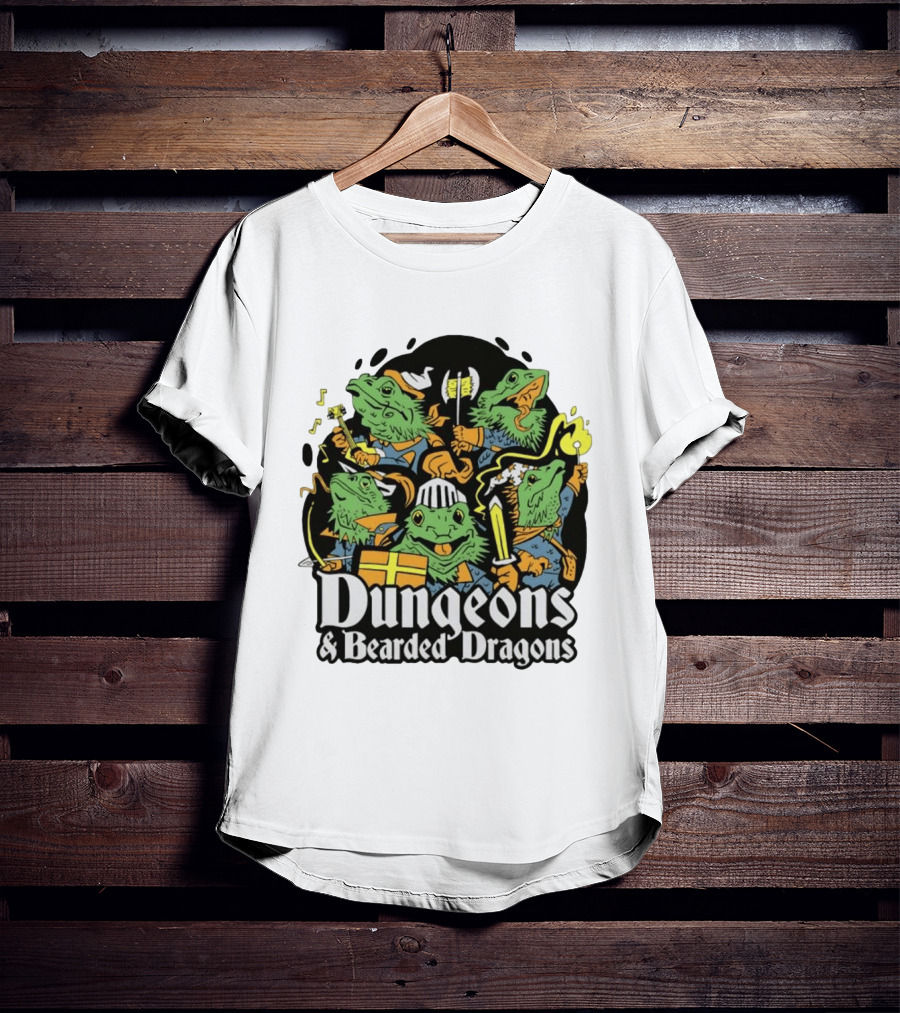 Dungeons And Bearded Dragons Adventurers Party Fantasy Game T-Shirt