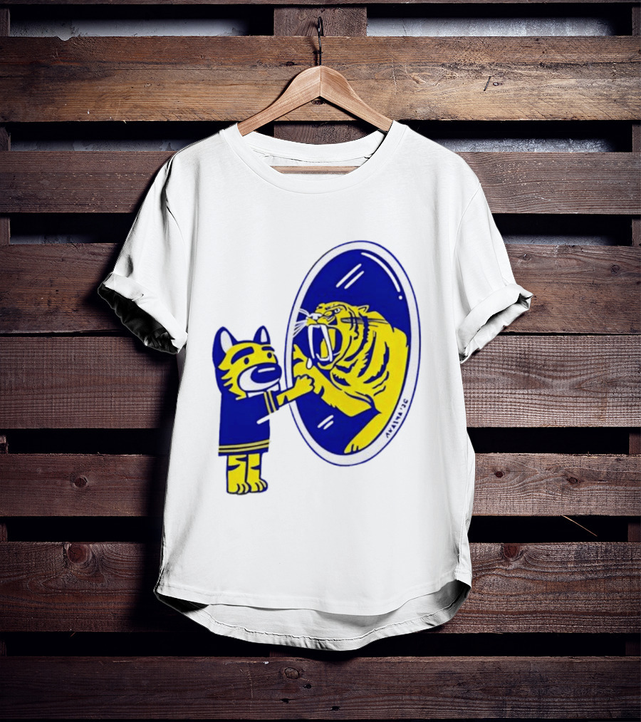 Gnash Predators Sabretooth Tiger Mirror Reflection T-Shirt