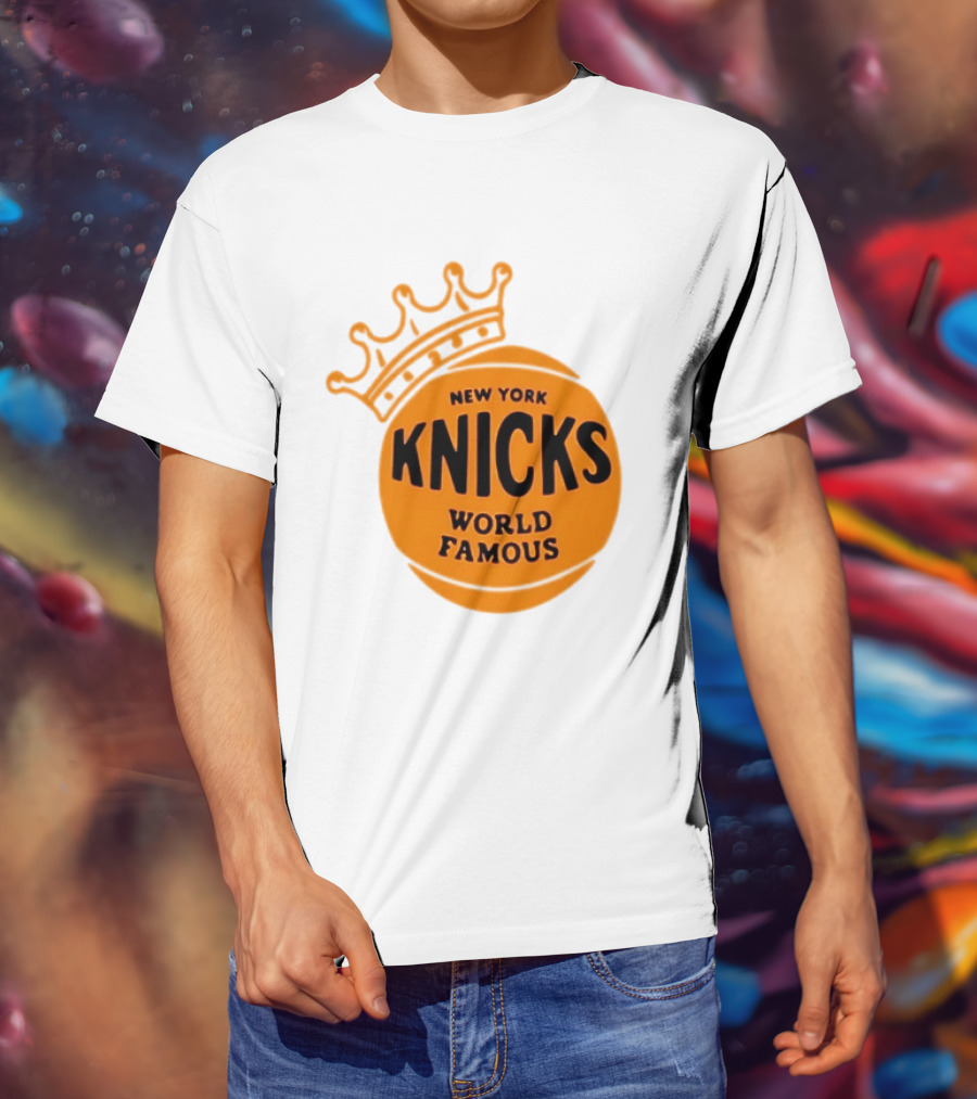 New York Knicks NBA Basketball World Famous Crown T-Shirt