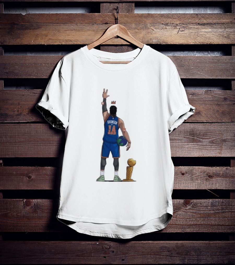 Jalen Brunson 1a Ayooo Becky Trophy 2026 NBA Basketball Knicks Sports T-Shirt