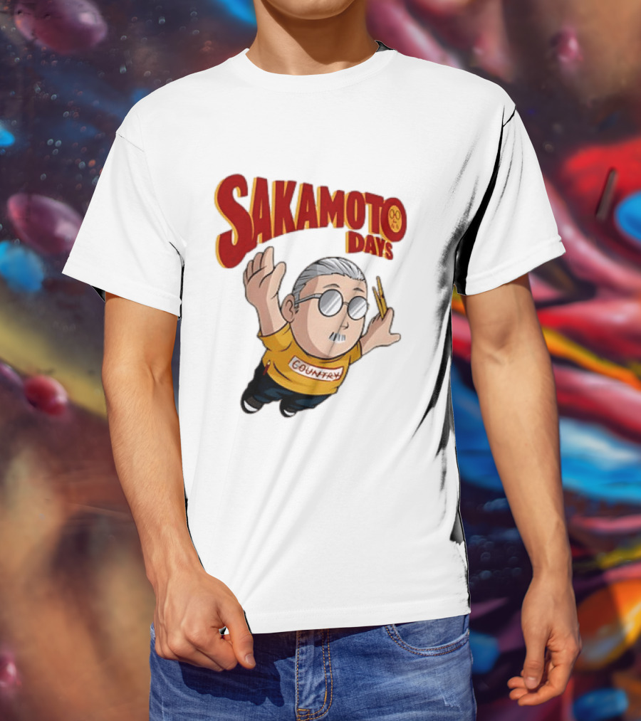 Sakamoto Days Country Super Mario Taro Sakamoto Floating T-Shirt