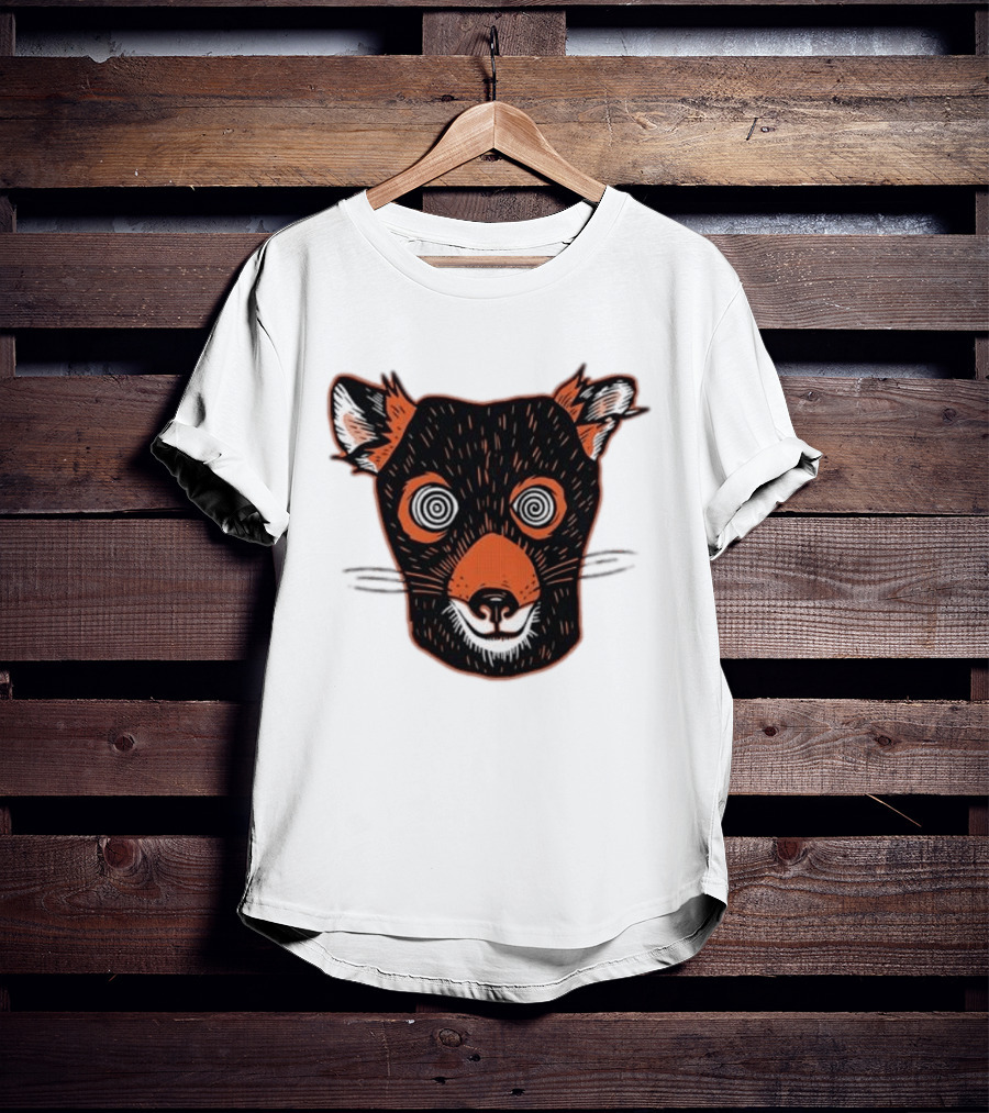 Tasmanian Devil Hypnotized Spiral Eyes Wildlife T-Shirt