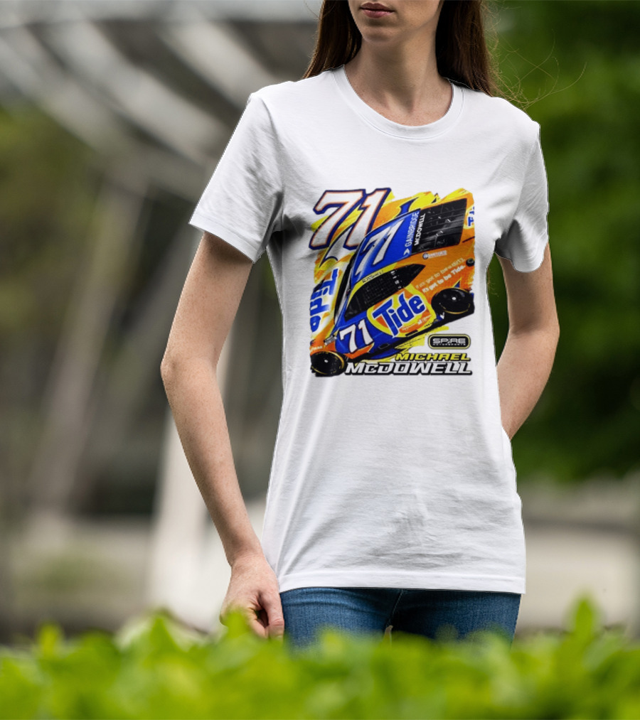 Michael McDowell Tide 71 NASCAR Racing Spire Motorsports Camry T-Shirt