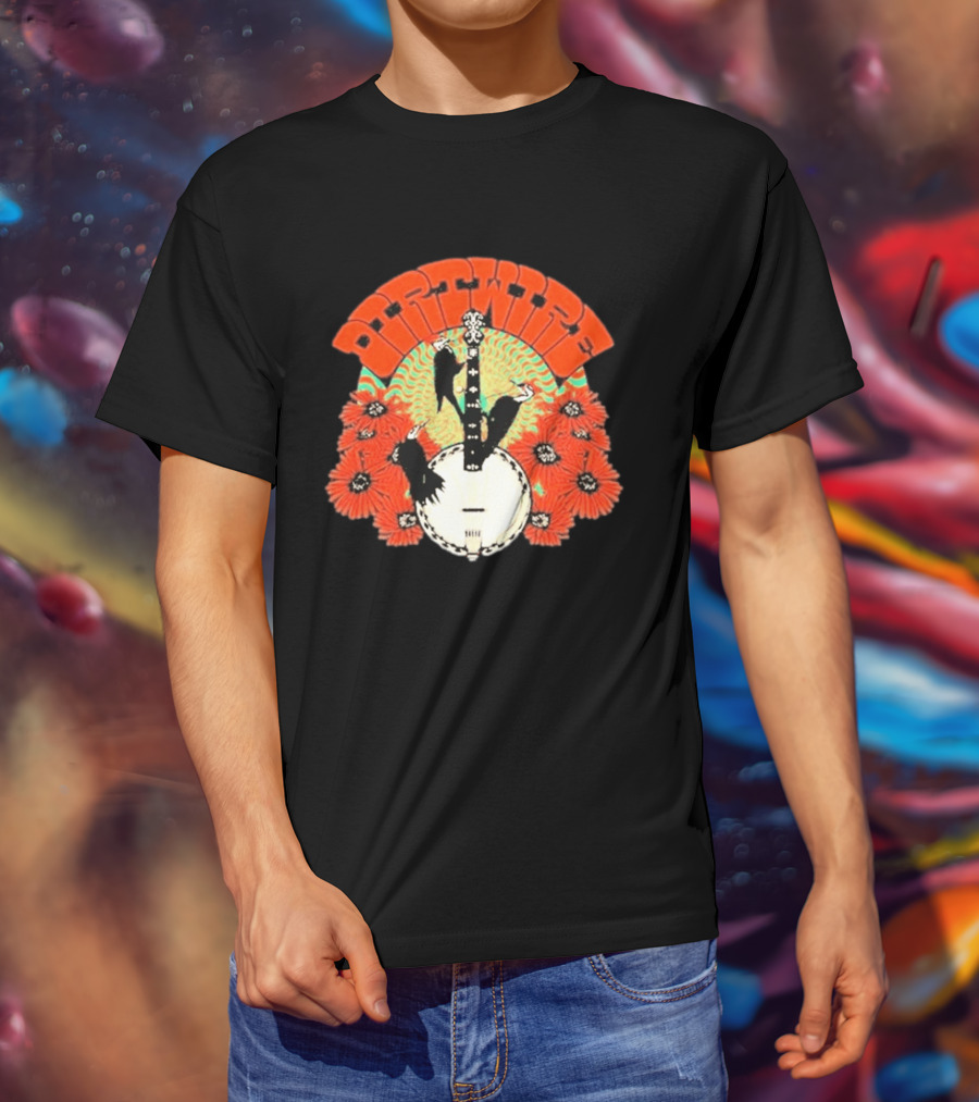 Dirtwire June 2026 Red Rocks Banjo And Crow Floral T-Shirt